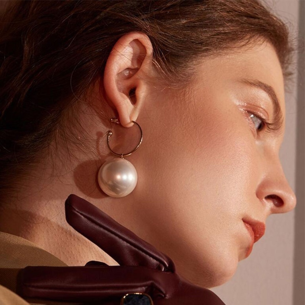 *MILA* Gold x Pearl Fashion Drop Earrings